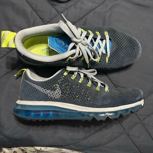 Nike air max Blue and Lime Sneakers
